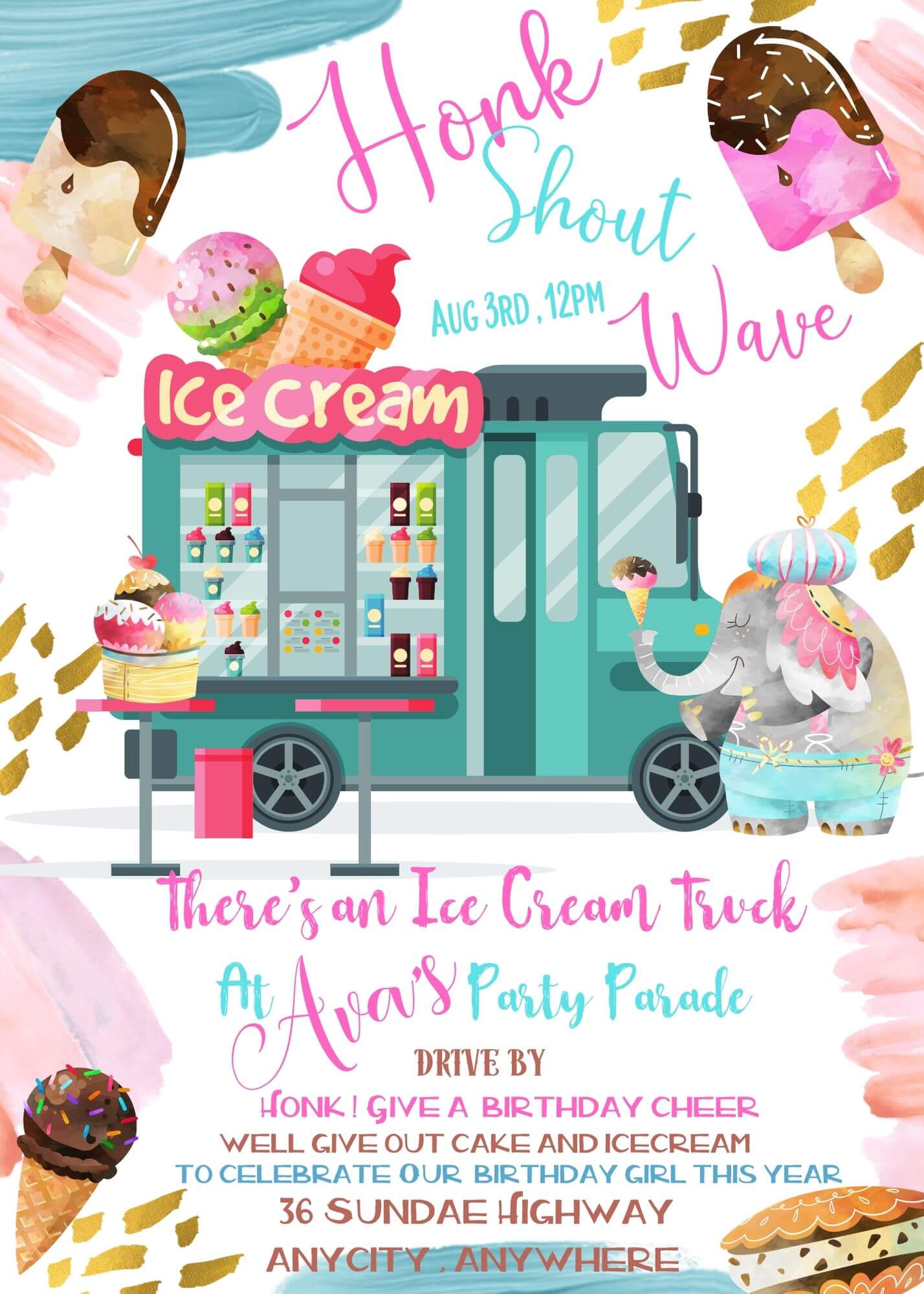 Honk & Shout Birthday in Route