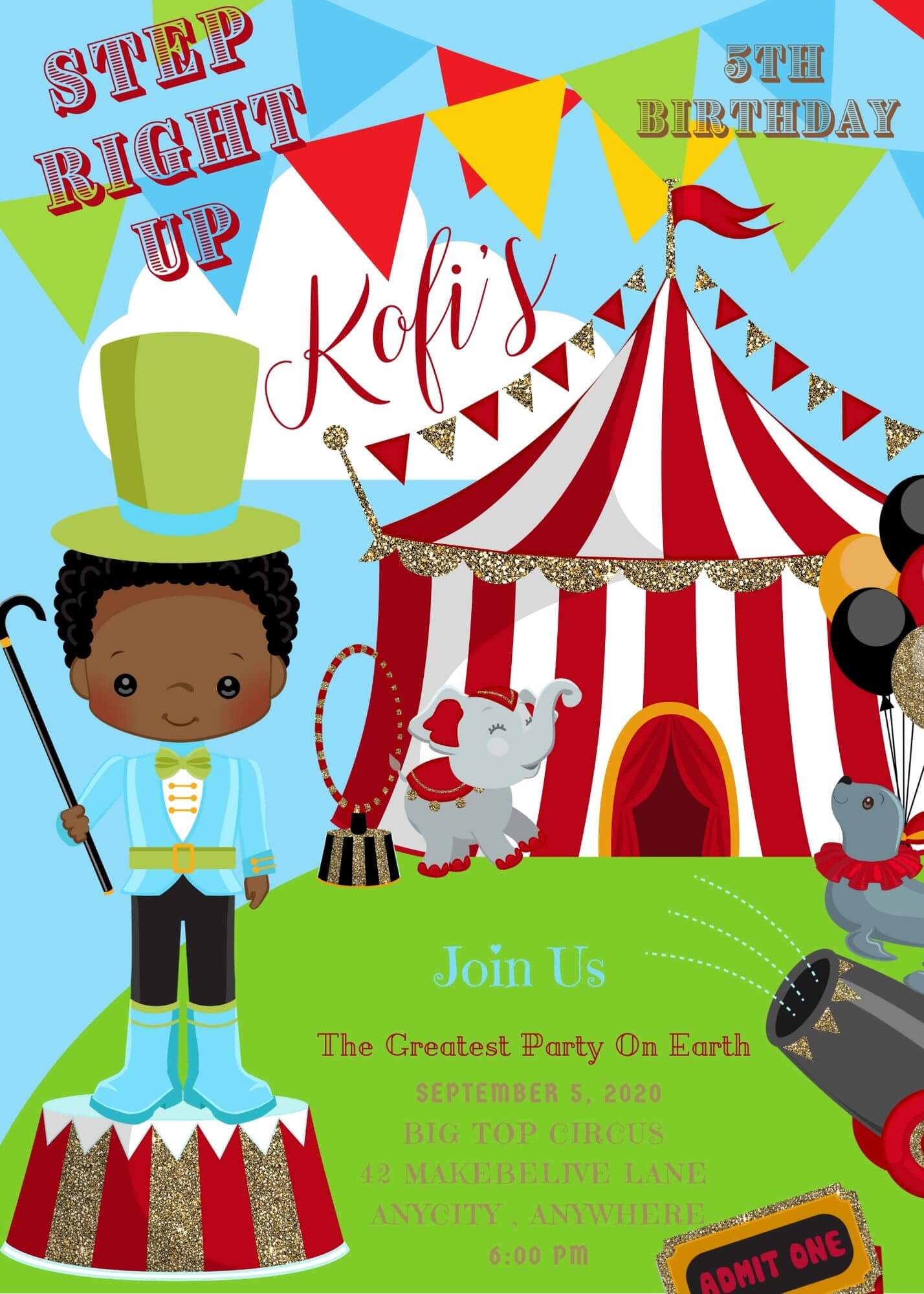 Step Right Up Birthday