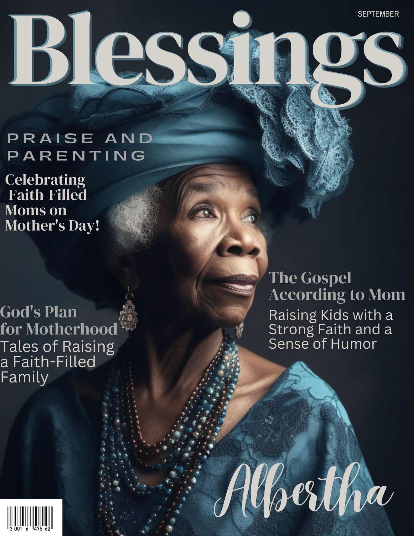 Custom Christian Mother's Day Magazine - Blessing Mom with her own Magazine Cover
