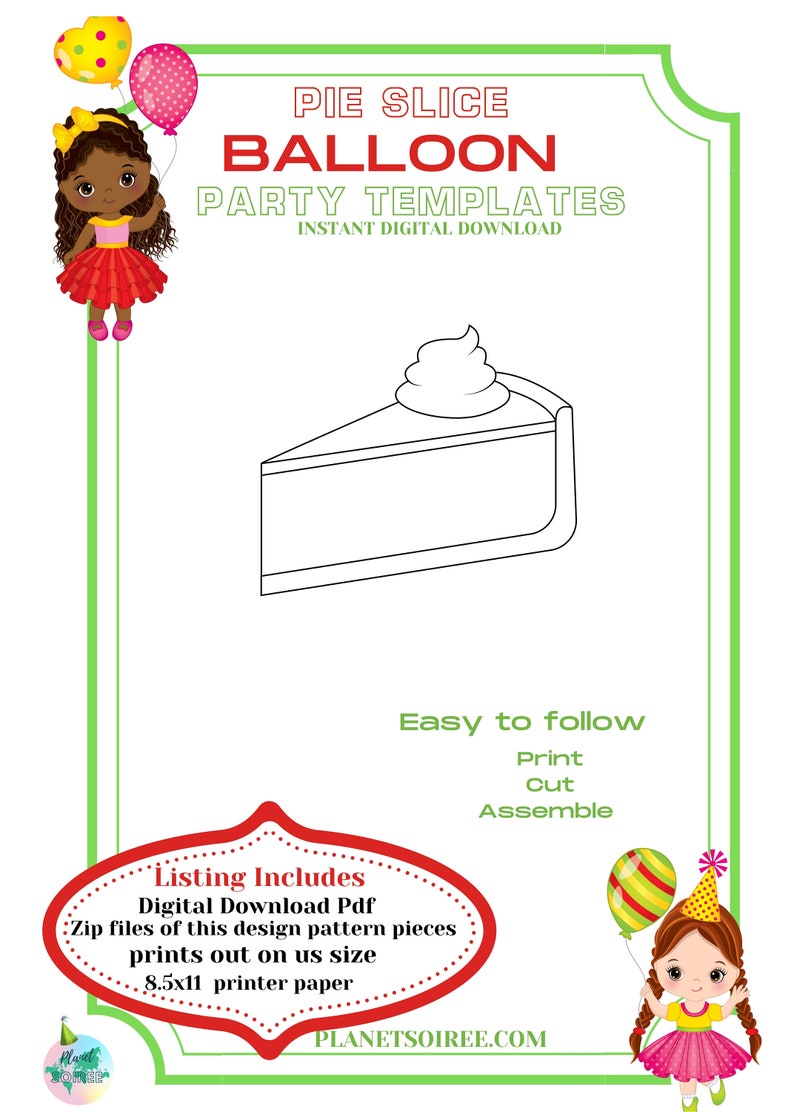 Pie Slice Mosaic, Slice of Pie Mosaic from Balloons, Sweet Potato pie balloon Mosaic, Holiday Balloon Mosaic, Cake Slice Mosaic , Dessert