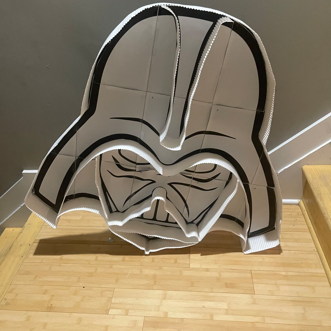 Mister Vader Balloon Mosaic, Spaceman template , Galaxy , Outta Space Party mosaic, Darth, Vader, Star wars themed mosaic from balloons