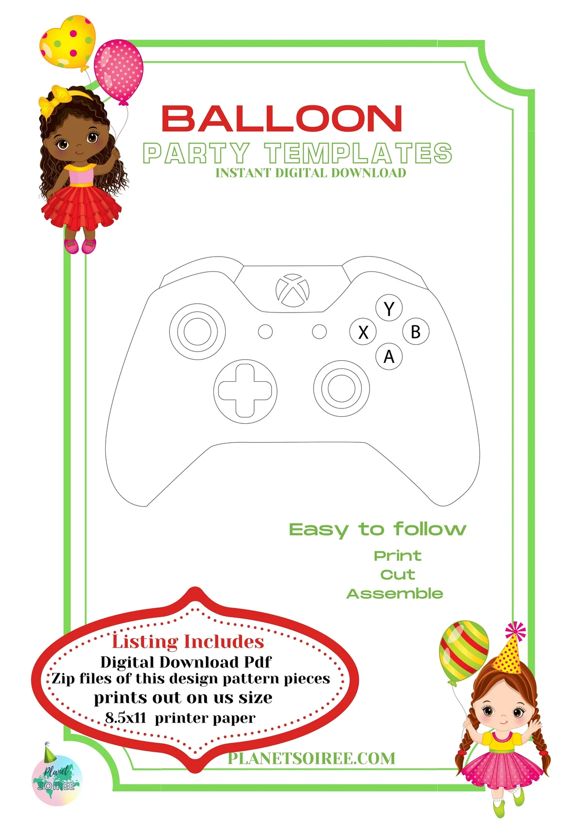 Game Controller Balloon Mosaic,Level Up, Calling's all Gamers Birthday, Video Game Mosaic , Game on, Birthday Mosaic, Gaming Balloon Mosaic