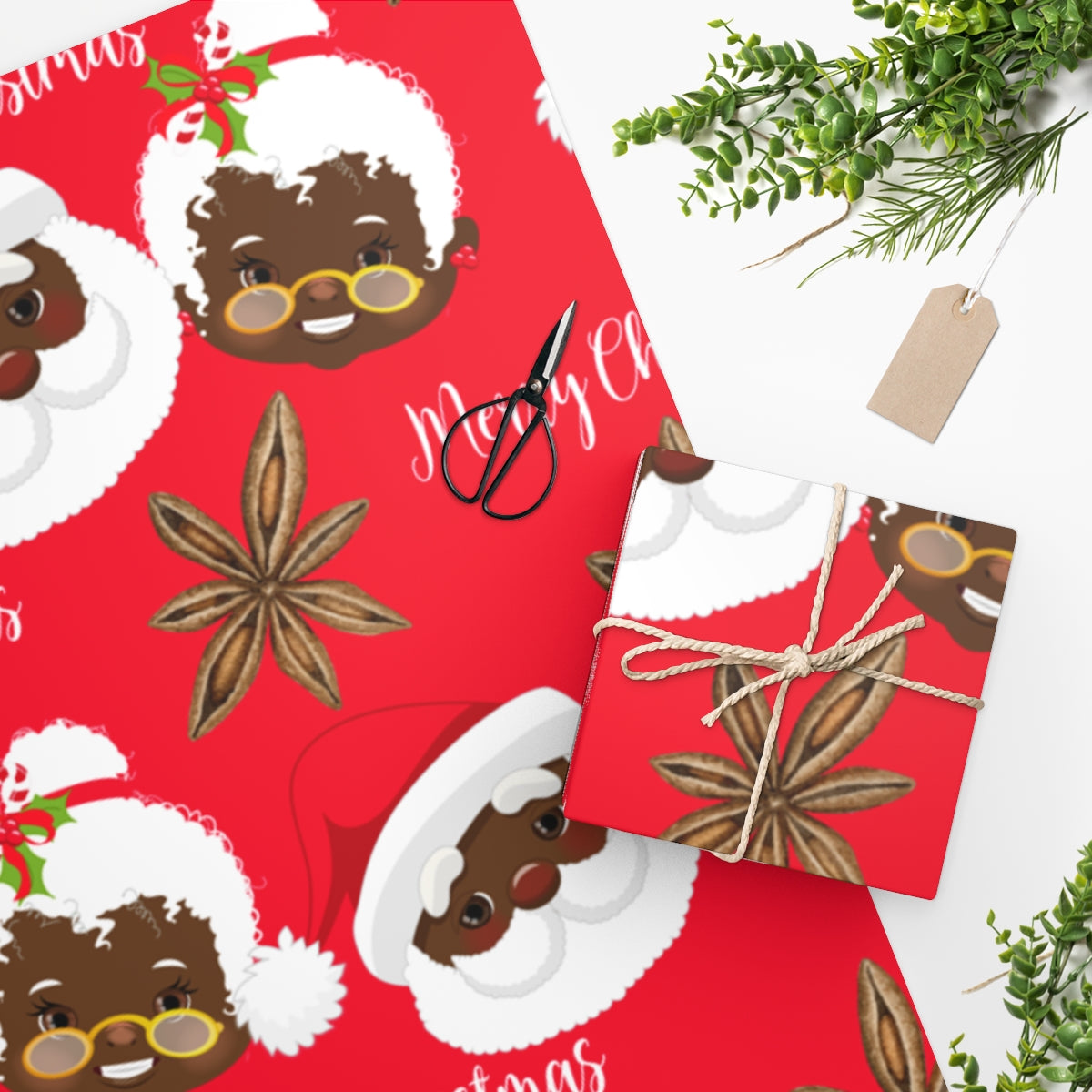 Mr and Mrs Clifford Claus Wrapping Paper