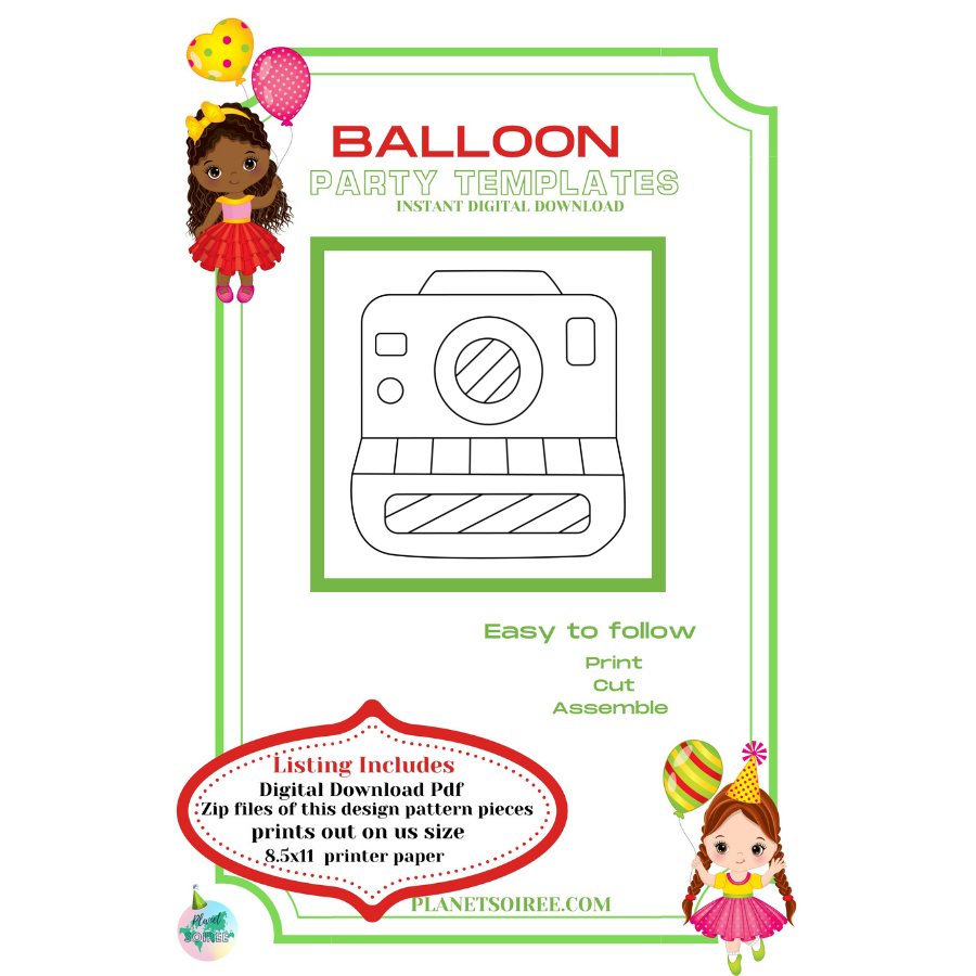 Camera Balloon Template