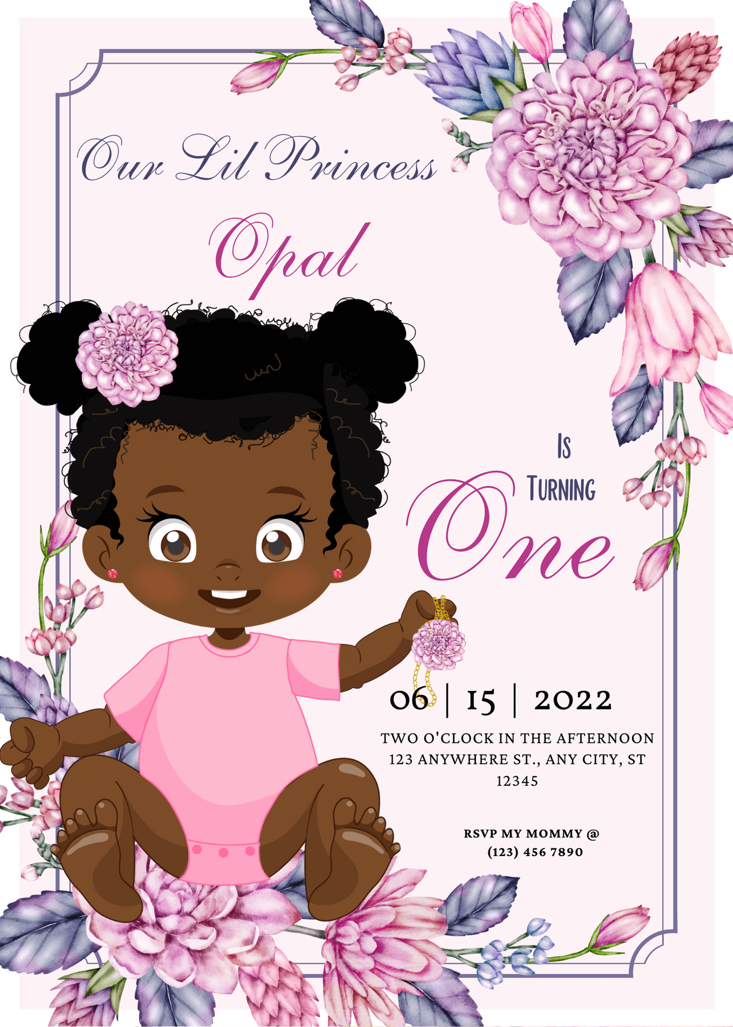 One Sweet Birthday Invitation
