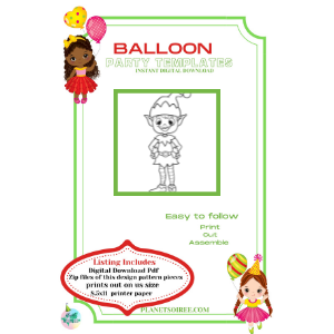 Elf Balloon Template