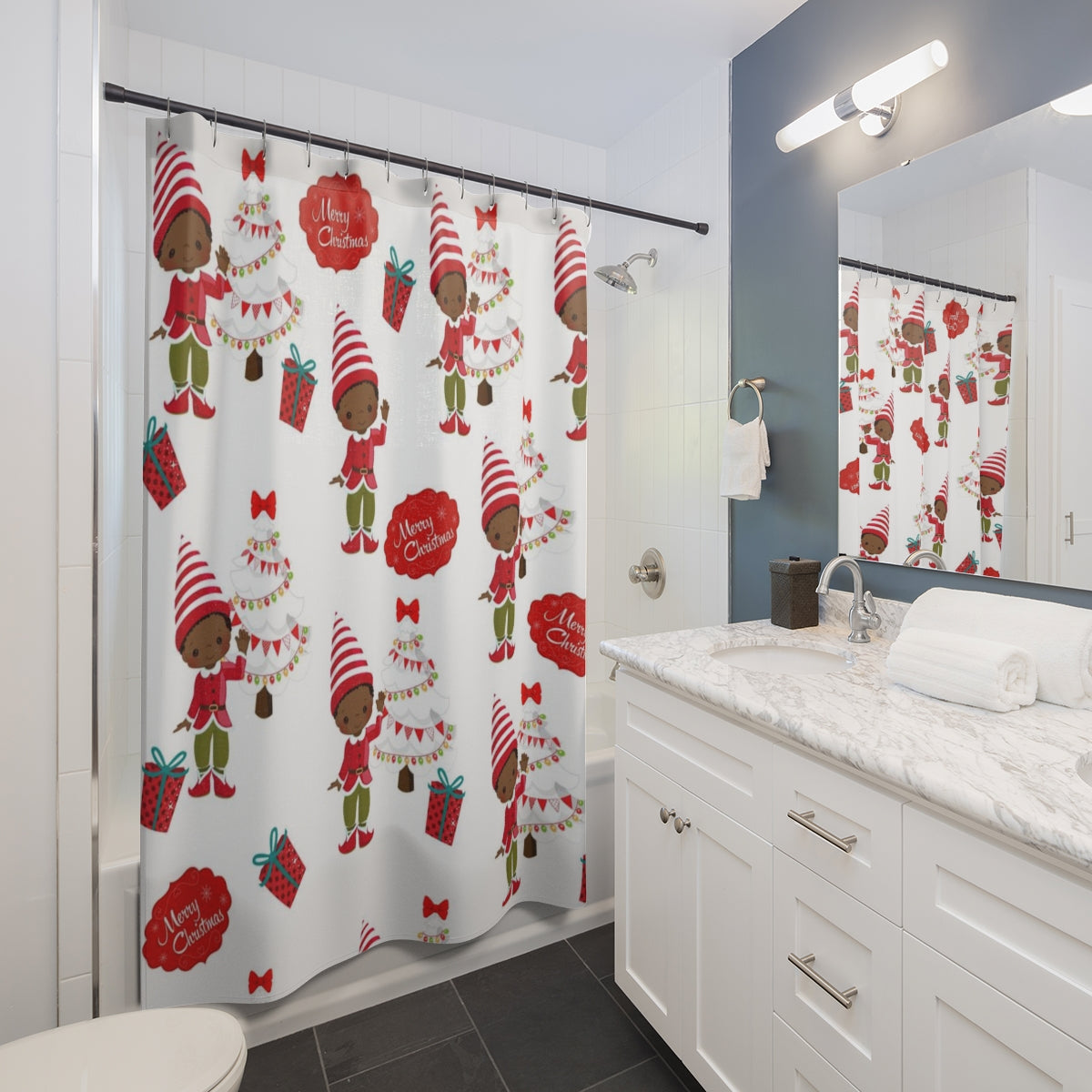 Let me Take a Elfie Shower Curtains