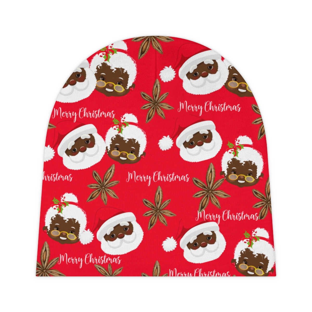 Mr and Mrs Clifford Claus Baby Beanie