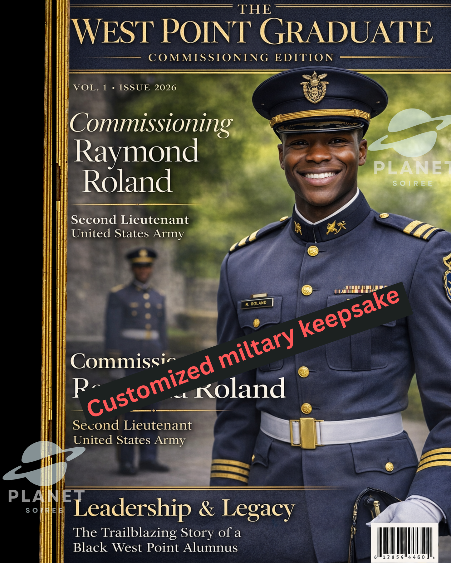 "Honoring Your Service: Personalized Military Grad Keepsake Magazine