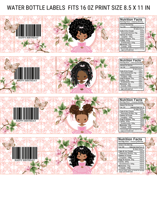 CHERRY BLOSSOM WATER Bottle Label