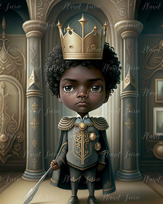 Digital Download, Fairytale Prince clipart scrapbooking, Black Prince Charming clipart, commercial use, Invites, Party Favors, KPD, POD,