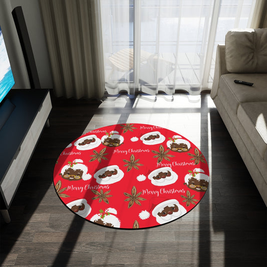 Mr and Mrs Clifford Claus Holiday Rug