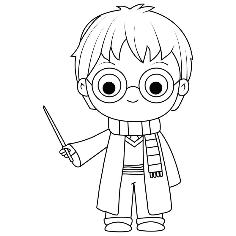 Lil Boy Potter Balloon Mosaic, Magical Birthday , Wizard Balloon Template