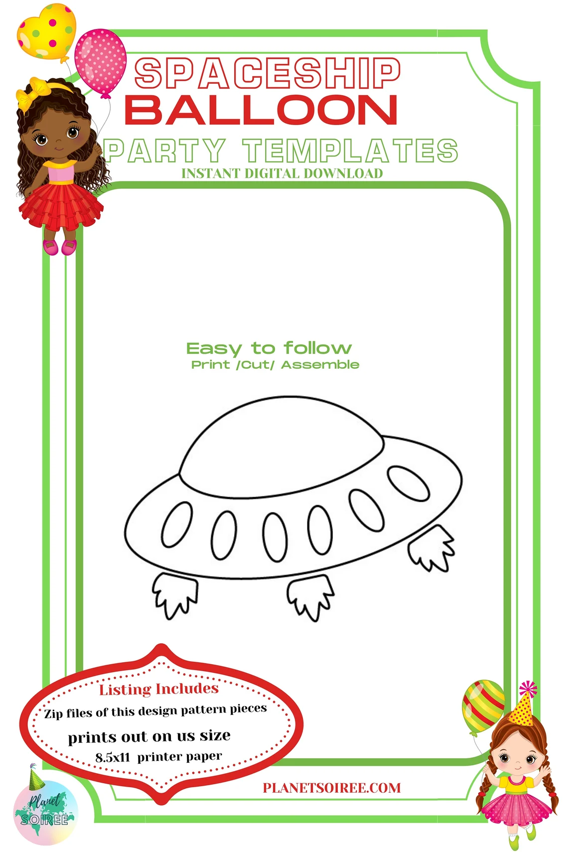 Spaceship, Outer Space, Extraterrestrial , Ballon Mosaic , Alien Spacecraft , Party Template , Outta This World, Deep Space