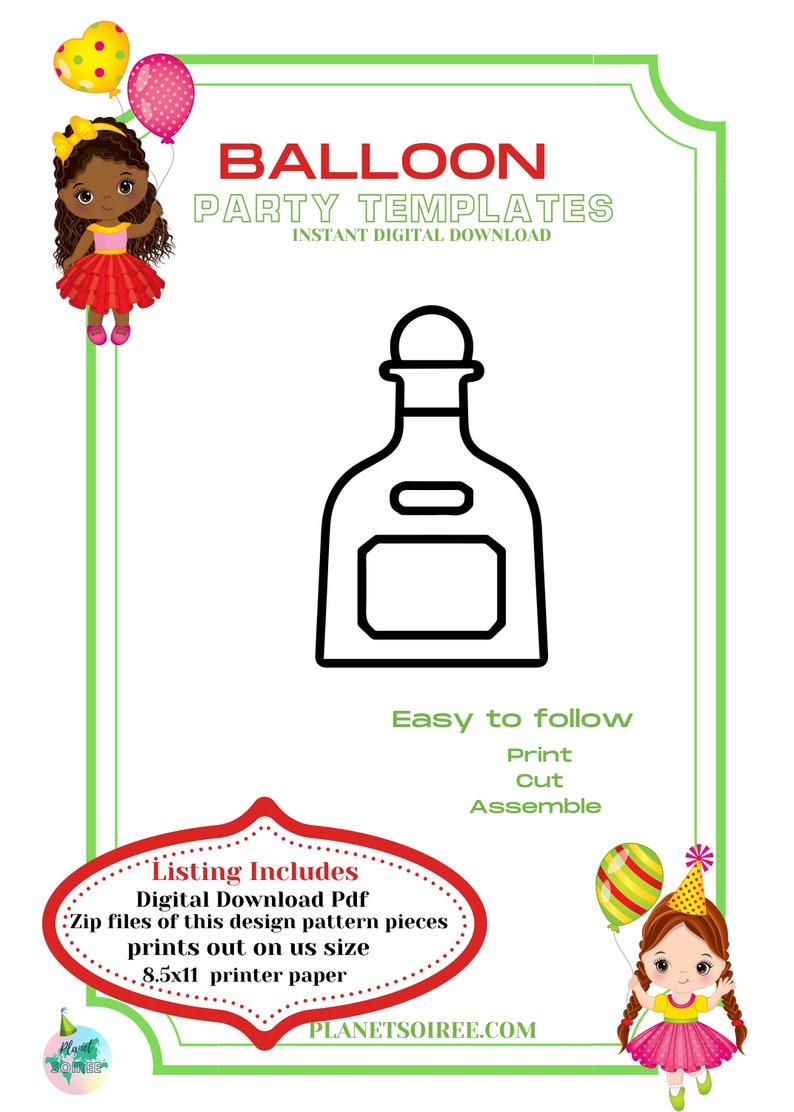 Tequila Bottle Balloon mosaic, Patron Bottle Mosaic Template,Party Bottle Mosaic From Balloons, Patron Bottle Balloons, Mosaic from Balloons