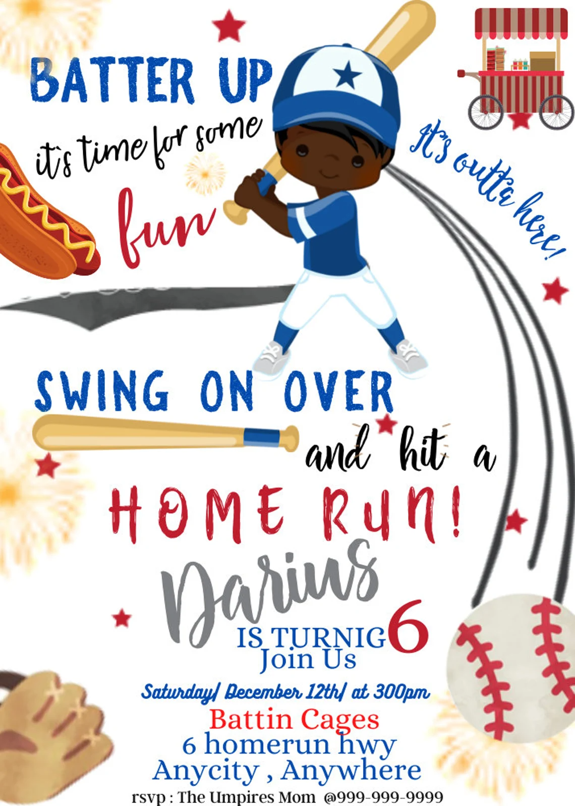 Baseball Birthday Invite, It's outta here! Invitation , personalized party invitation, Invite , Digital Download