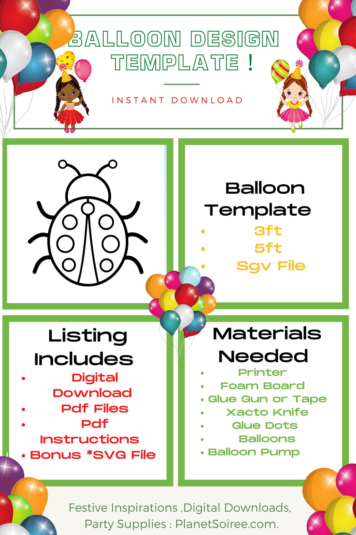Ladybug balloon mosaic , ladybug template , Love bug , ladybug from balloons , spring time birthday decor