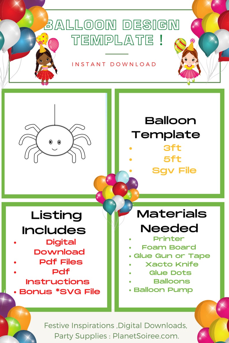 Spider Balloon Mosaic ,Spider template, Halloween Balloon Mosaic , Charlottes web, Spooky halloween decor , Spider mosaic from balloons