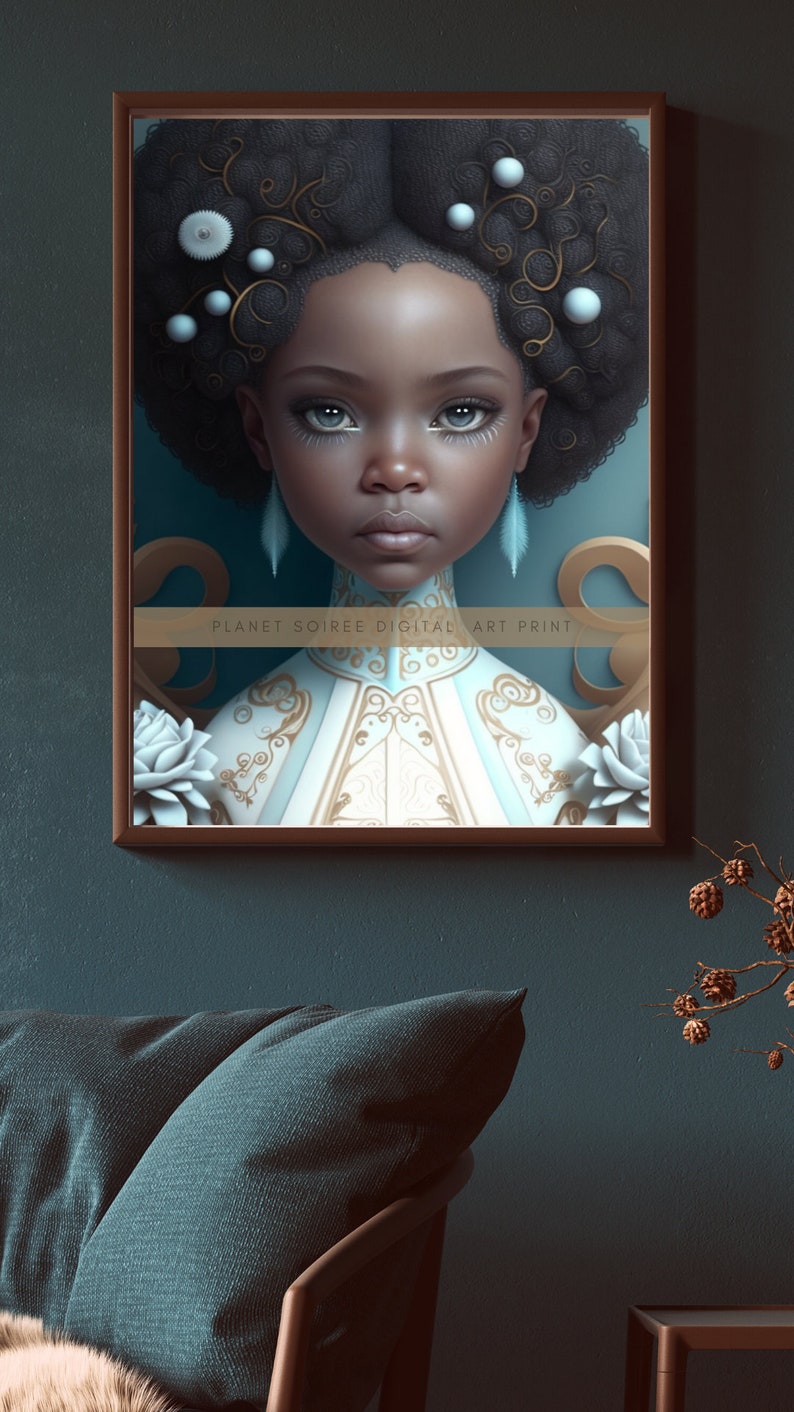 Black Girl art, Melanin, Black girl magic, Little black girl | Canvas Print