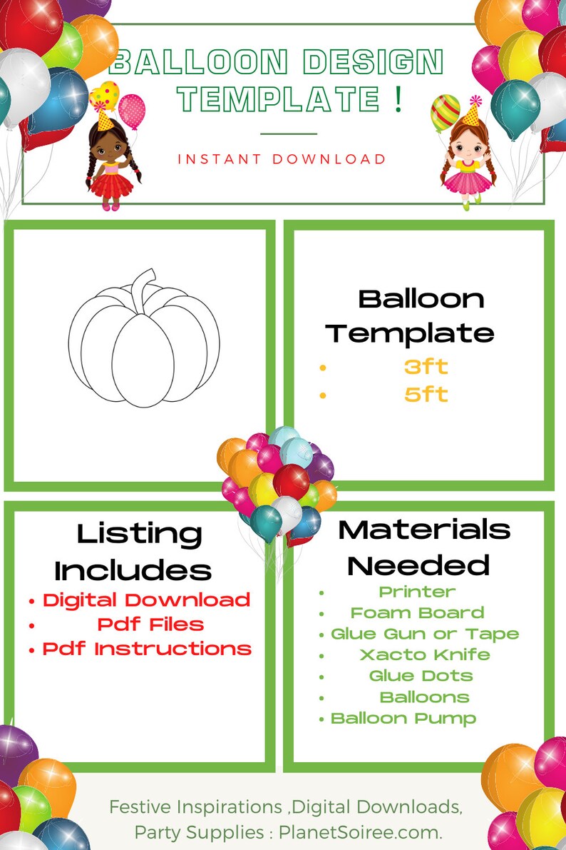 Pumpkin Mosaic from Balloons, Pumpkin balloon Mosaic, Holiday Balloon Mosaic, Thanksgiving Digital Design, Pumpkin template,Instant Download