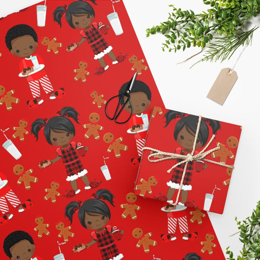 Gingerbread Christmas Wrapping Paper