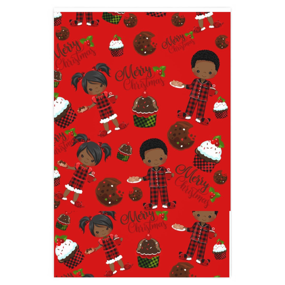 Cookies and Cupcakes Christmas Wrapping Paper