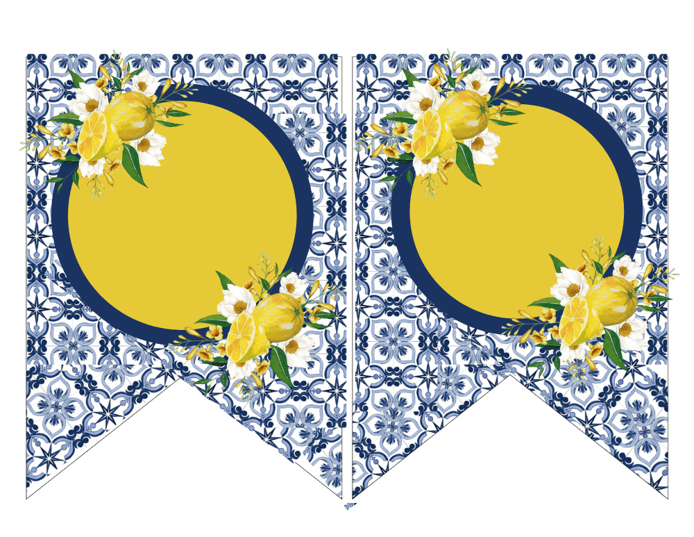 Tuscan Lemon  Birthday Banner