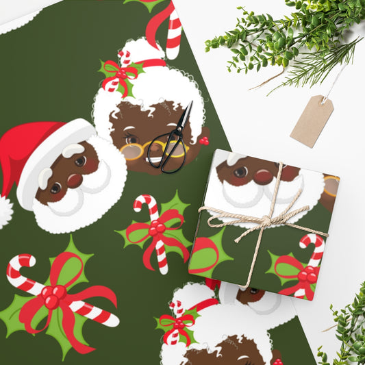 Mr and Mrs Cleotus Claus Wrapping Paper