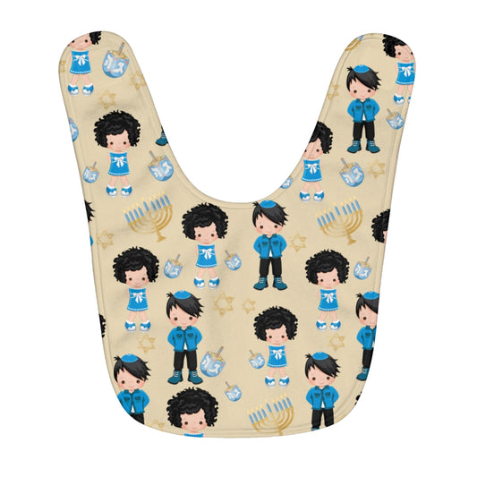 Hanukkah Fleece Baby Bib