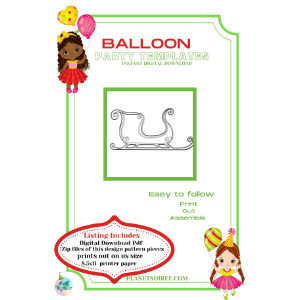 Sleigh Balloon Template