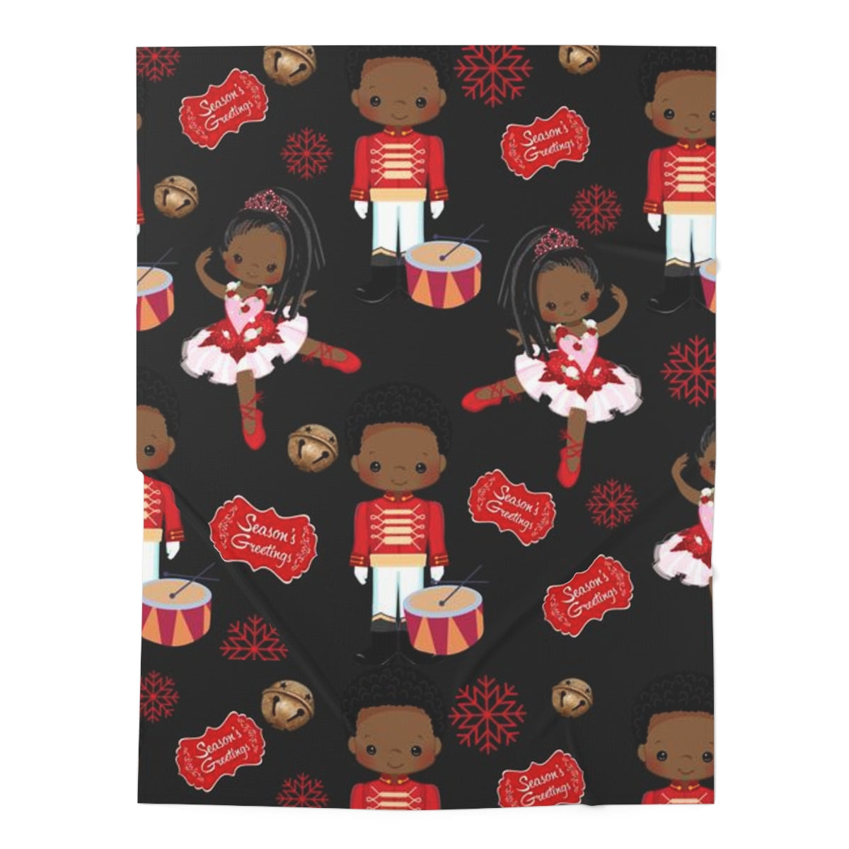 Chocolate Nutcracker Baby Blanket