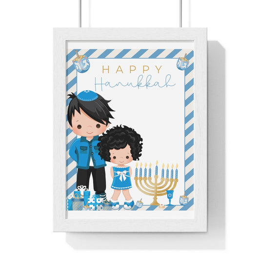 Happy Hanukkah Framed Poster