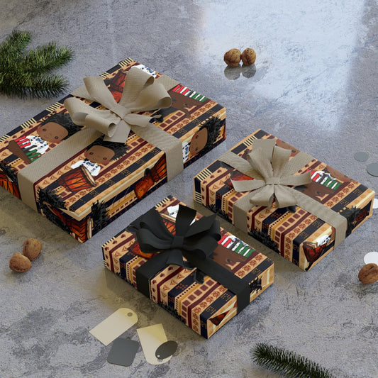 Kwanzaa Holiday Heritage Gift Wrapping Paper Rolls, 1pc