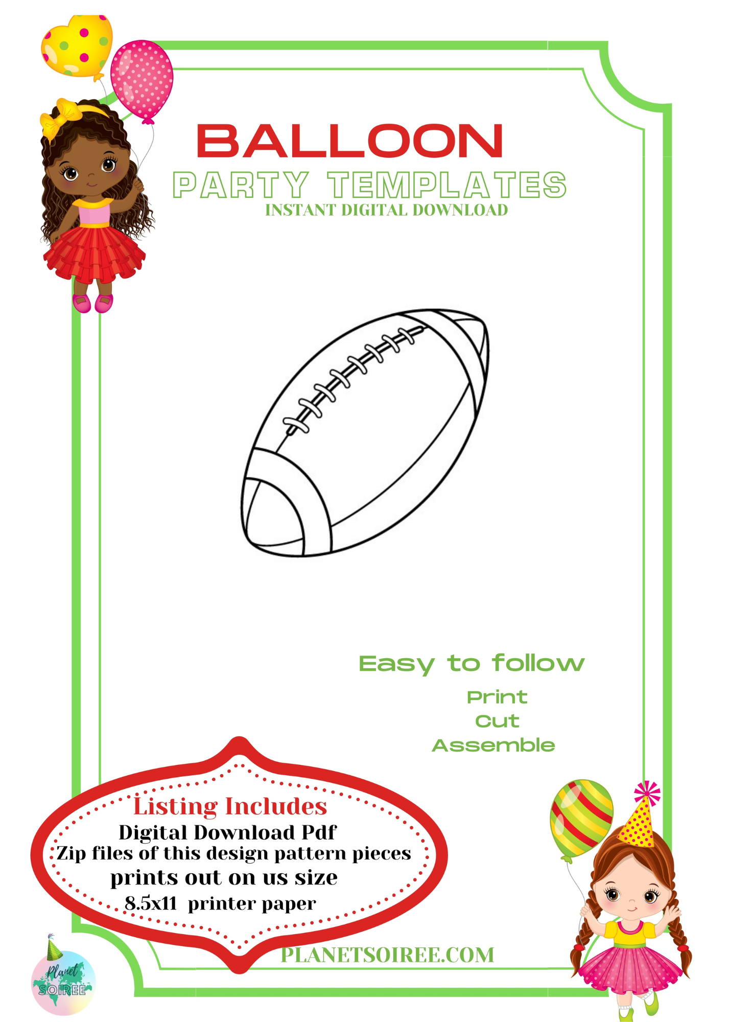 football mosaic template