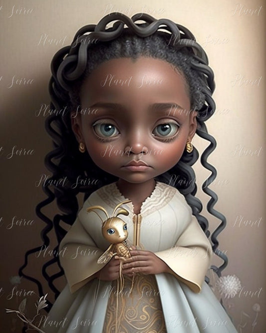 Digital Download, African American Princess, Black Princess Clipart, Commercial Use, Princess Clipart Instant Download, Fairytale Princess