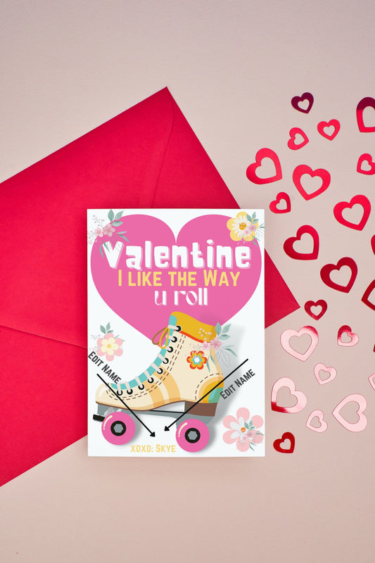Like the Way you Roll! valentine Cards, Printable Tootsie Roll Valentine, School Valentines, Classroom Exchange Cards